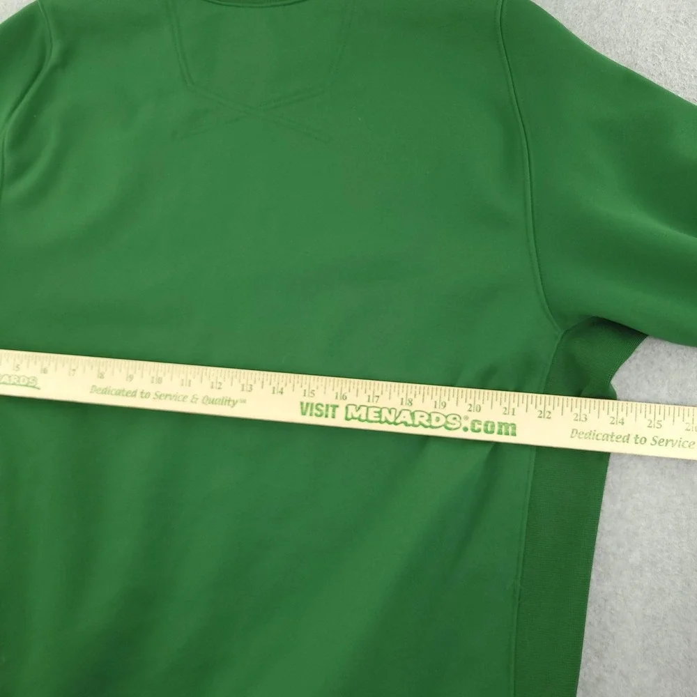 Nike Therma-FIT Pullover Mens XL Green Crew Neck Long Sleeve Fleece Top Athletic